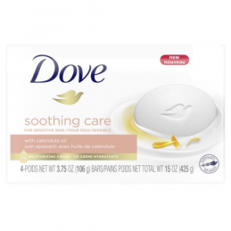 Dove Soothing Care Moisturizing Beauty Bar with Calendula Oil