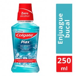 ENJUAGUE BUCAL COLGATE® PLAX ICE INFINITY 250 ml