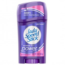 Lady Speed Stick Antiperspirant & Deodorant, Invisible Dry, Wild Fressia, 1.4 oz