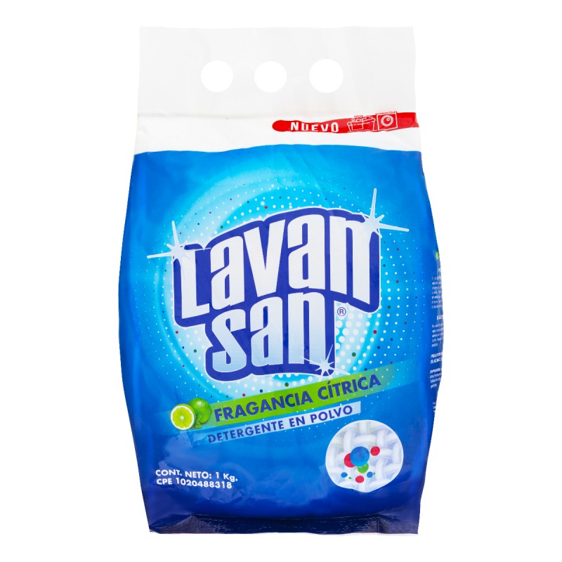 Detergente en polvo Fragancia Cítrica LAVANSAN 1 kg