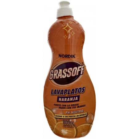 Lavaplatos Líquido Grassoff Naranja - 800 ml